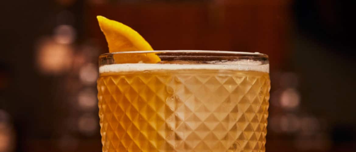 Whiskey Fizz Cocktail made with Pendleton 1910 Whisky